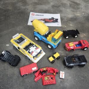 Lego Car Lot: Speed Champions 1985 Audi Sport Quattro S1, Cement Mixer, & Parts